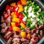 Slow Cooker Pepper Steak