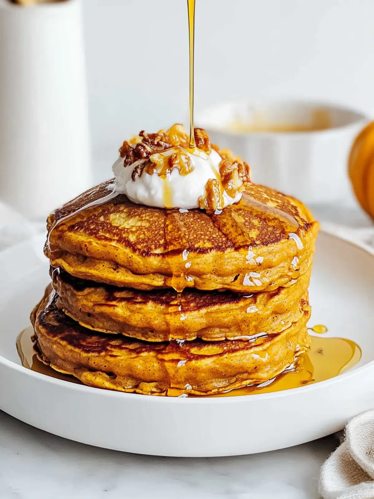 Whole Wheat Pumpkin Pancakes: Cozy Fall Breakfast Bliss 2 Whole Wheat Pumpkin Pancakes