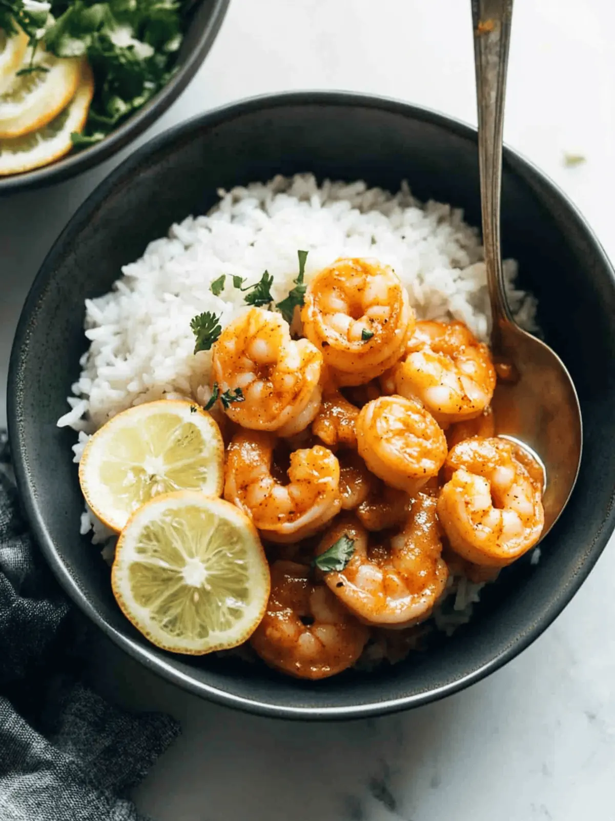 Chipotle Orange Shrimp with Cilantro Rice