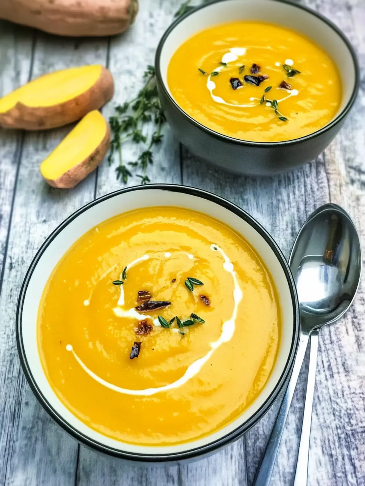 Creamy Butternut Squash and Sweet Potato Soup You’ll Love 5 Butternut Squash and Sweet Potato Soup