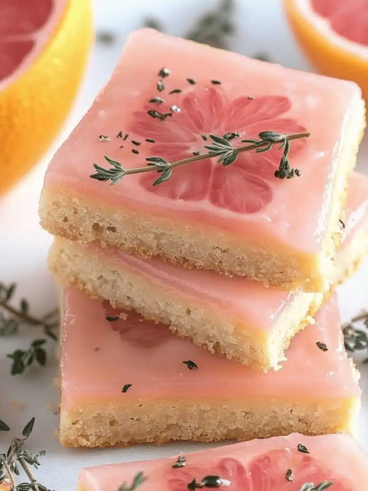 Pink Grapefruit and Thyme Vegan Shortbread: A Zesty Treat 4 Pink Grapefruit and Thyme Vegan Shortbread