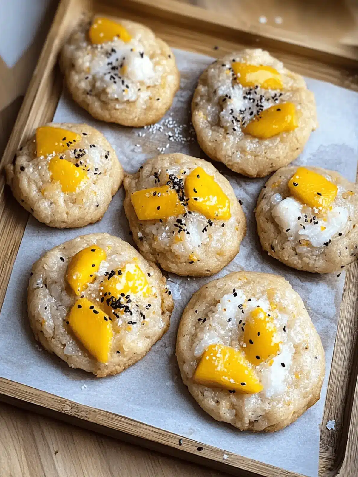 Mango Sticky Rice Cookies: Tropical Yum That'll Wow Everyone 3 Mango Sticky Rice Cookies