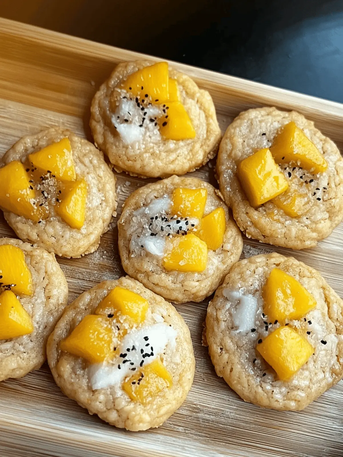 Mango Sticky Rice Cookies: Tropical Yum That'll Wow Everyone 2 Mango Sticky Rice Cookies