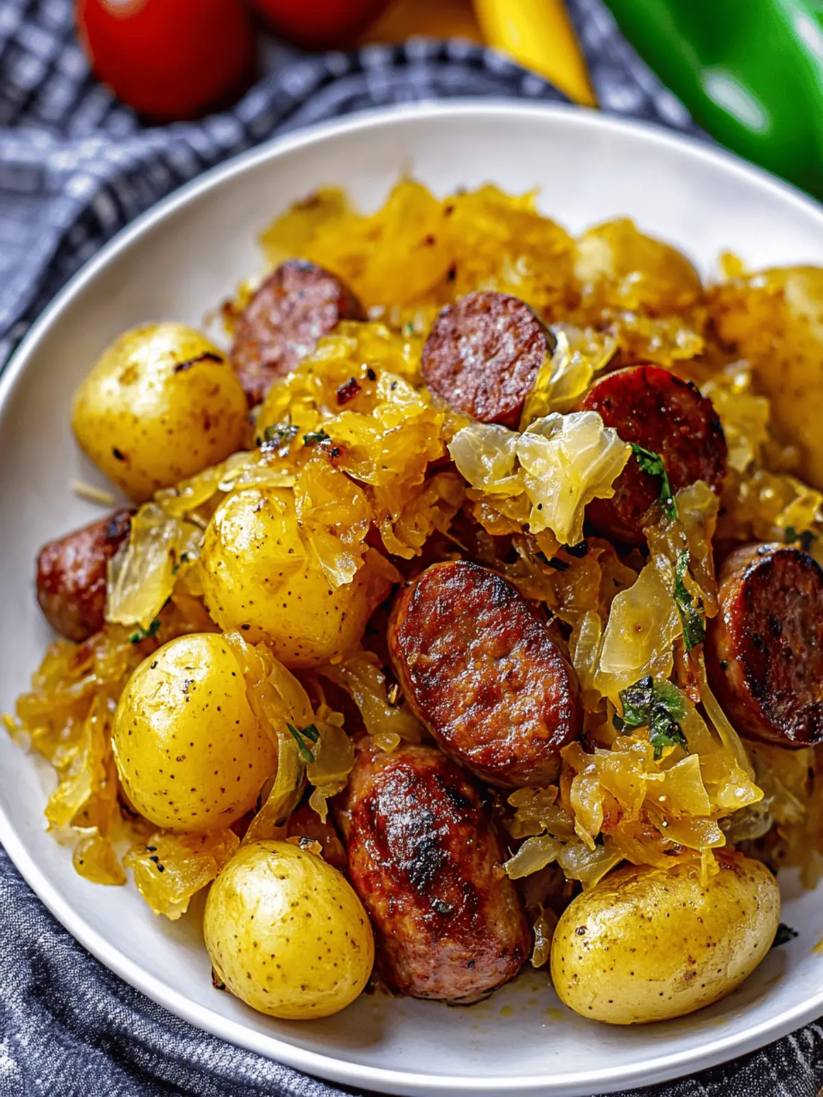 Hearty Polish Sausage, Sauerkraut and Potato Comfort Bowl 3 Polish Sausage, Sauerkraut And Potatoes