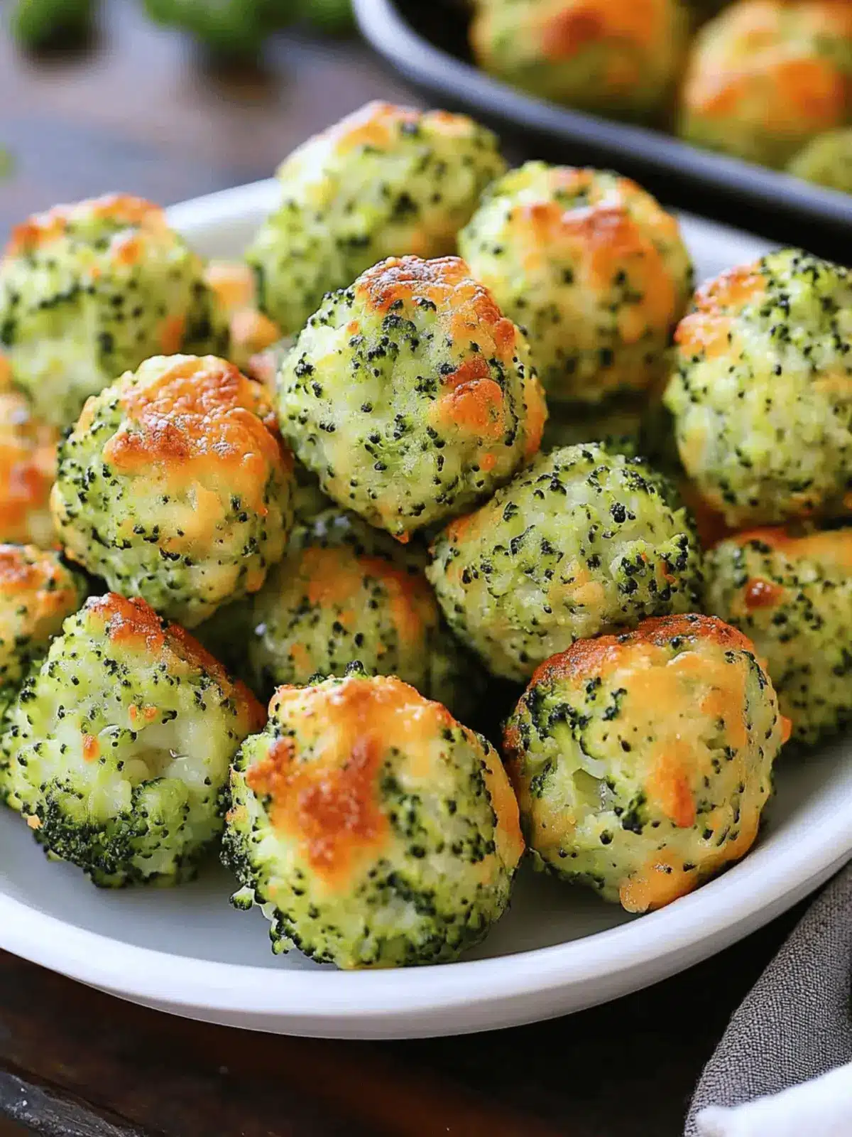Baked Broccoli Cheese Balls