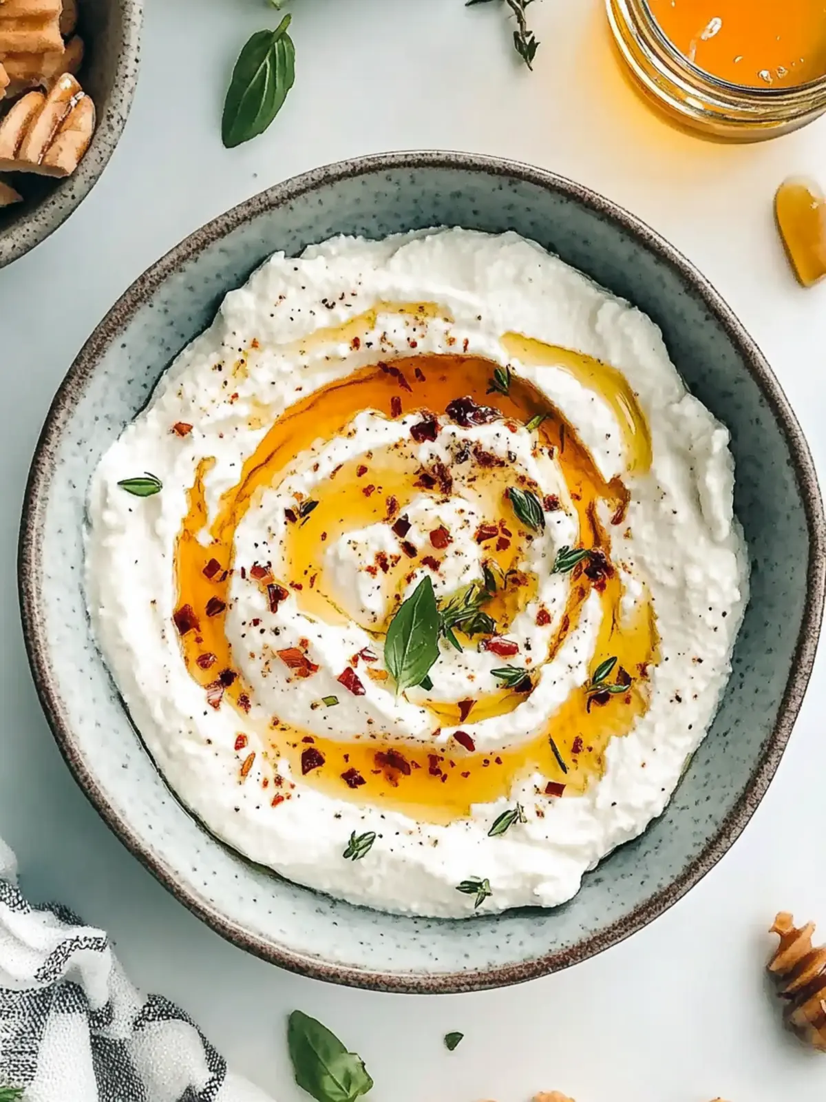 Spicy Ricotta Dip with Hot Honey: Your New Favorite Appetizer 3 Spicy Ricotta Dip with Hot Honey