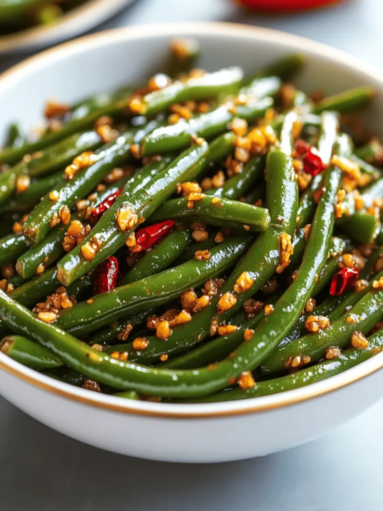 Spicy Garlic Green Beans