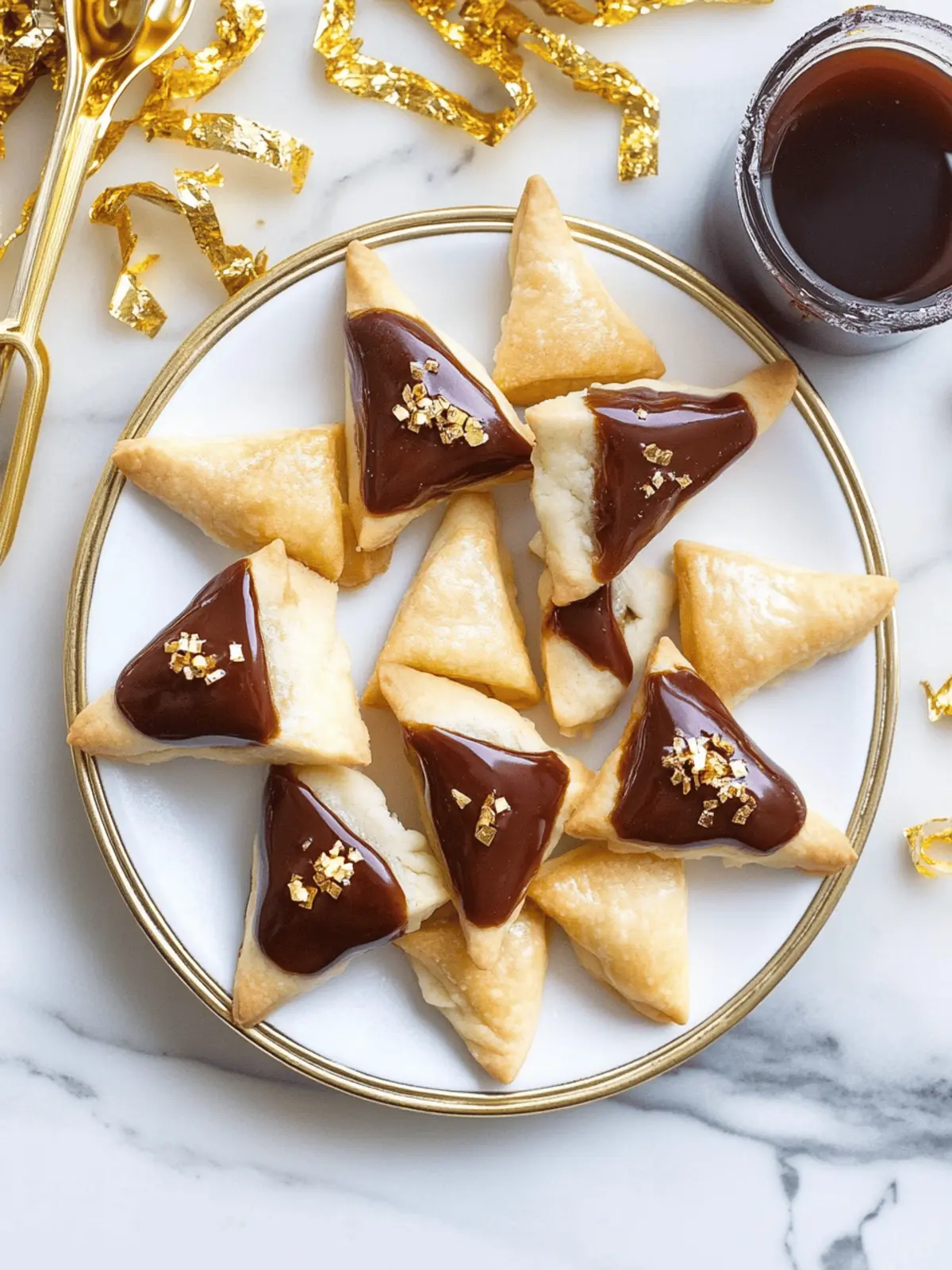Indulge in Millionaire's Shortbread Hamantaschen Bliss 4 Millionaire’s Shortbread Hamantaschen