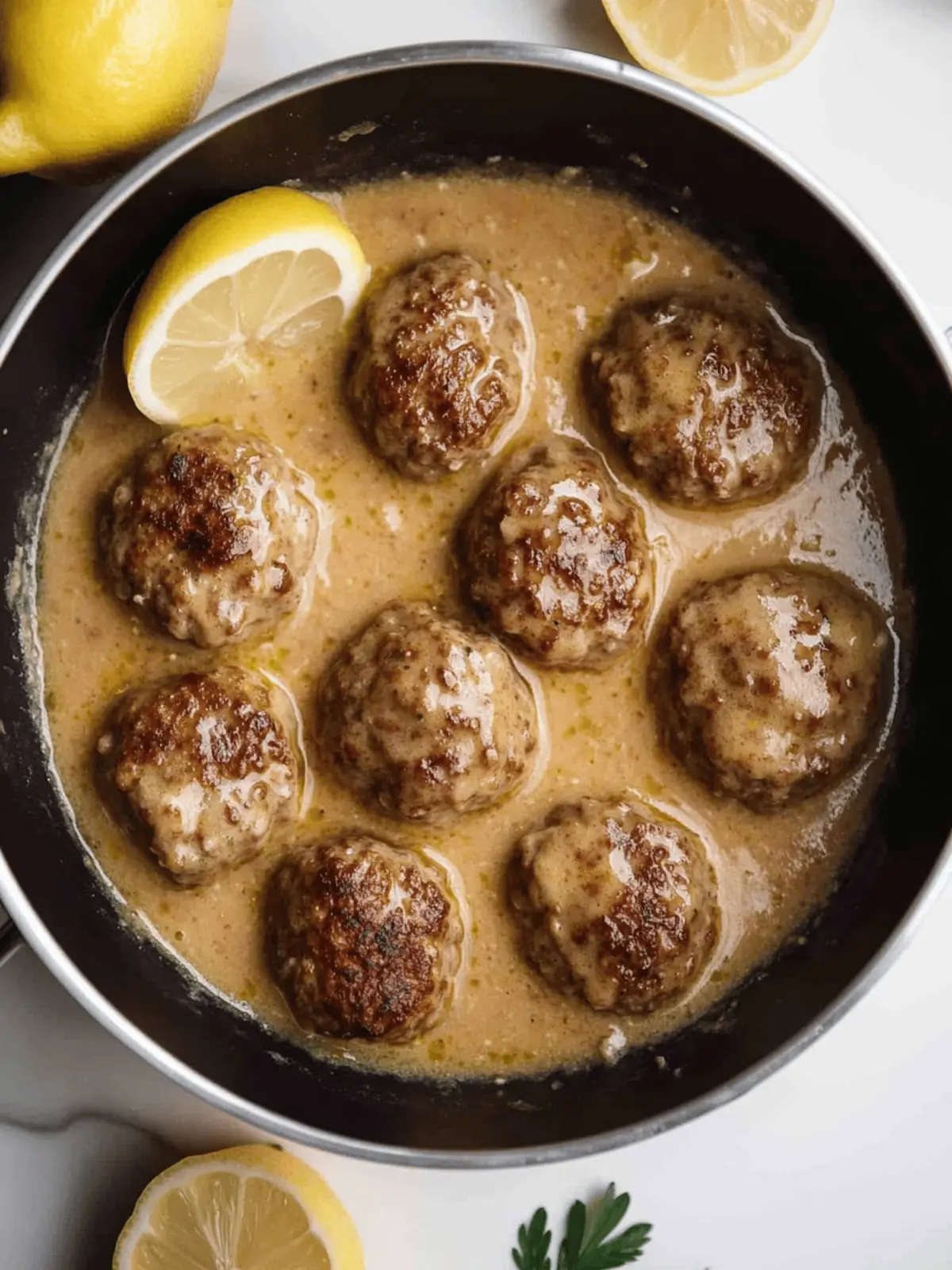 Mouthwatering Greek Keftedes: Meatballs in Lemon Sauce Delight 2 Meatballs In Lemon Sauce (Greek Keftedes)