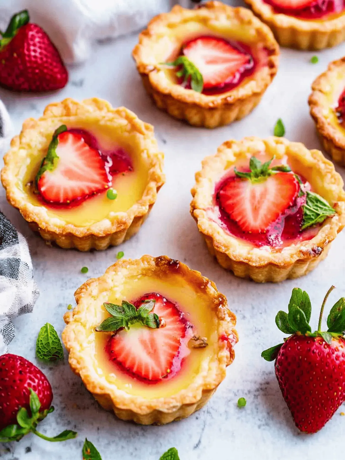 Sweet Strawberry Honey Custard Tarts for a Light Spring Treat 2 Strawberry Honey Custard Tarts