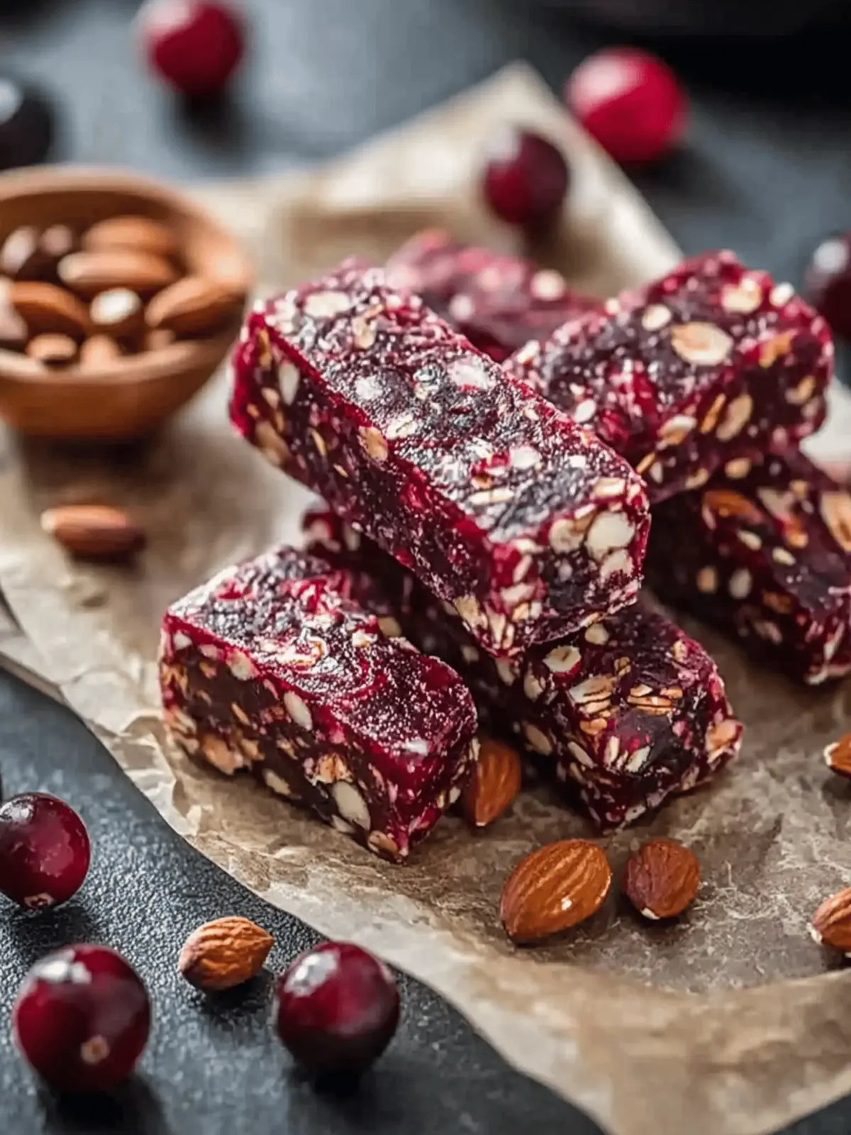 Delicious Raw Cranberry Nut Energy Bars for Busy Days 2 Raw Cranberry Nut
