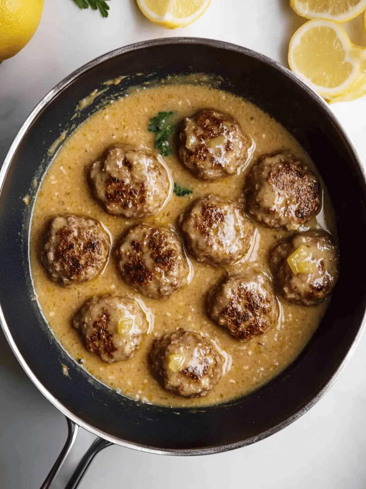 Mouthwatering Greek Keftedes: Meatballs in Lemon Sauce Delight 4 Meatballs In Lemon Sauce (Greek Keftedes)