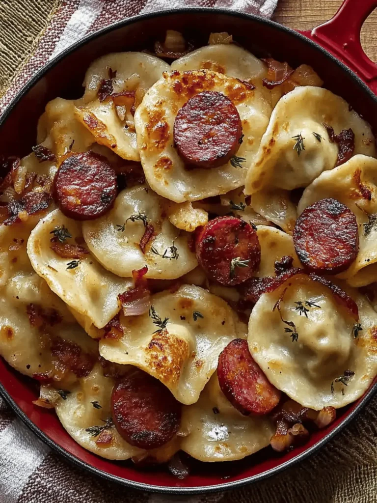 Pierogies and Kielbasa