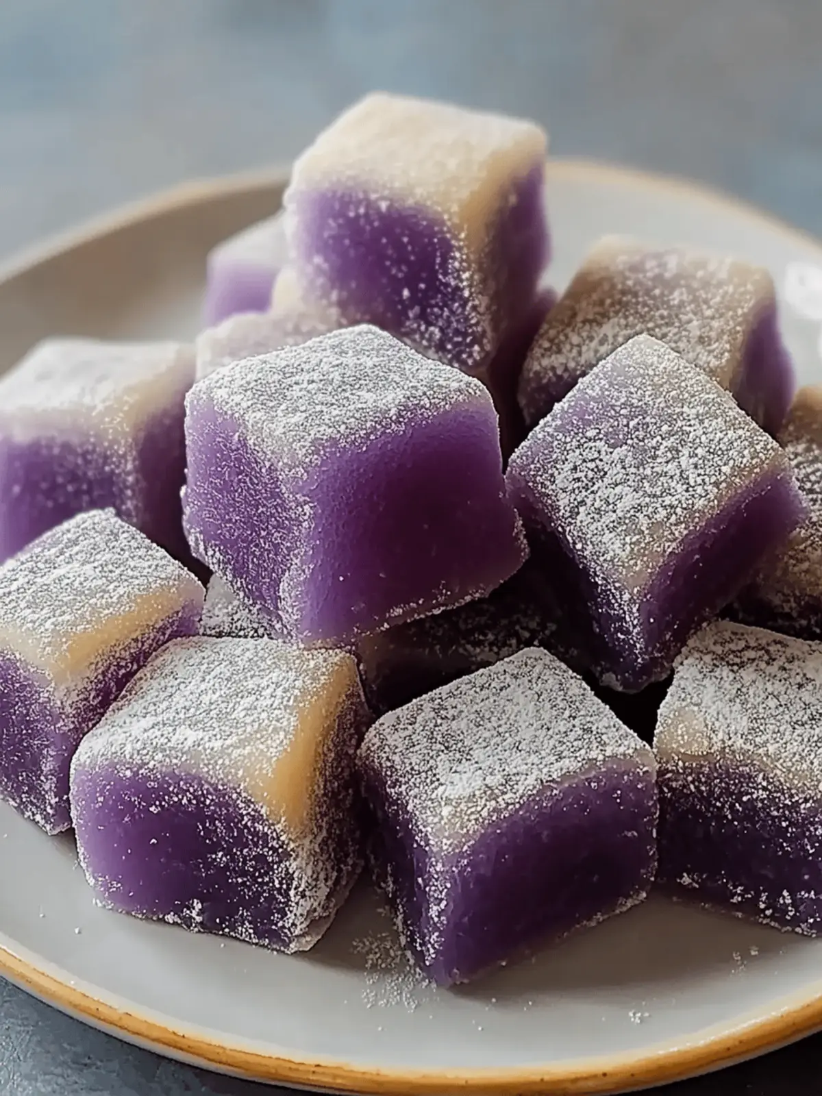Hawaiian Butter Mochi Bliss with Ube - Chewy Tropical Delight 5 Hawaiian Butter Mochi