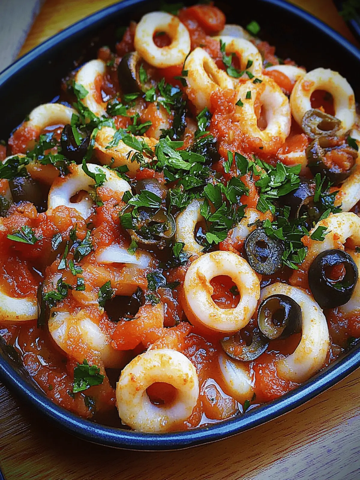 Delicious Calamari Puttanesca: A Quick Italian Delight 2 Calamari Puttanesca