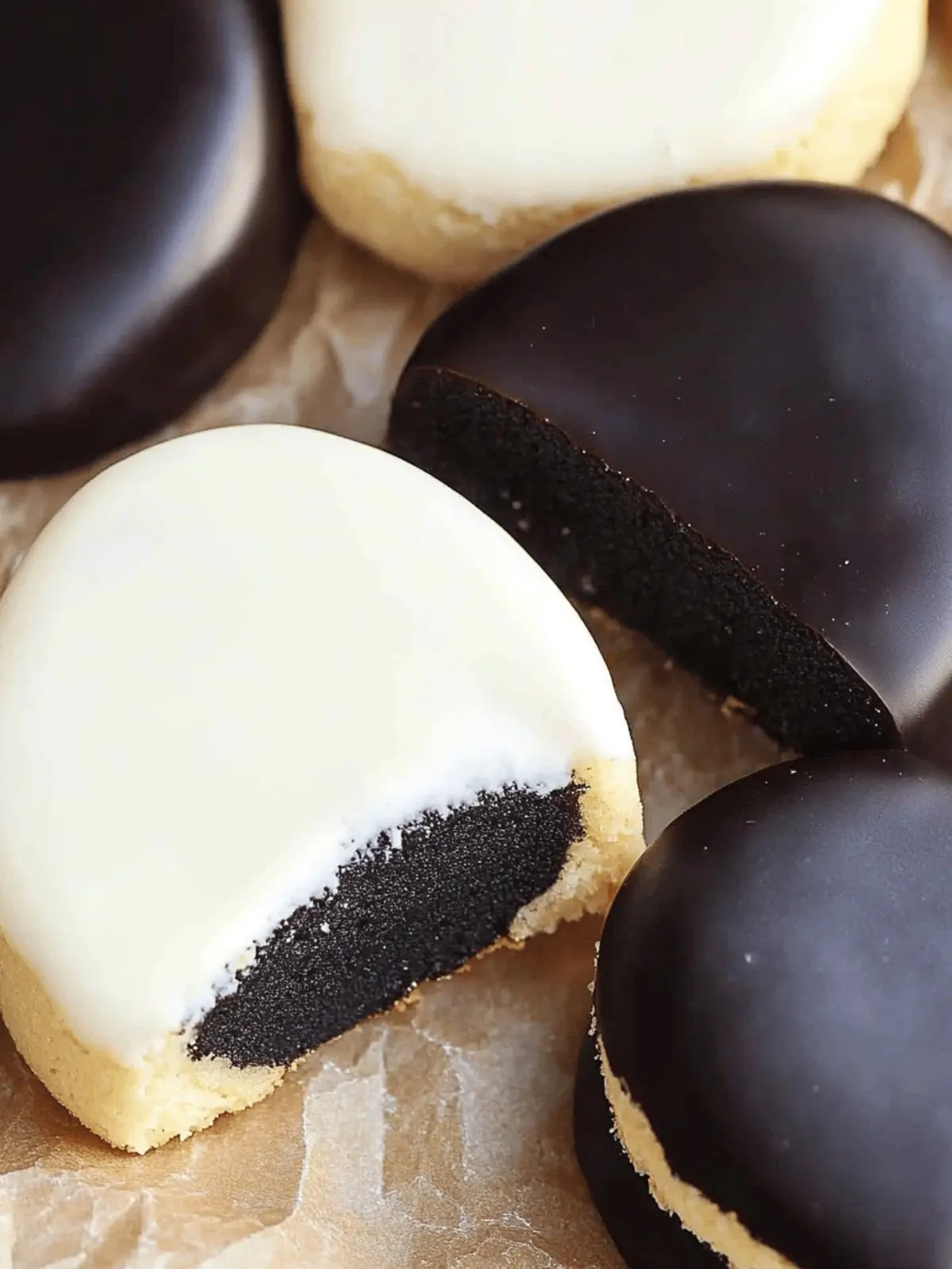 Irresistible Black and White Cookies with a Cake-Like Twist 3 Black and White Cookies