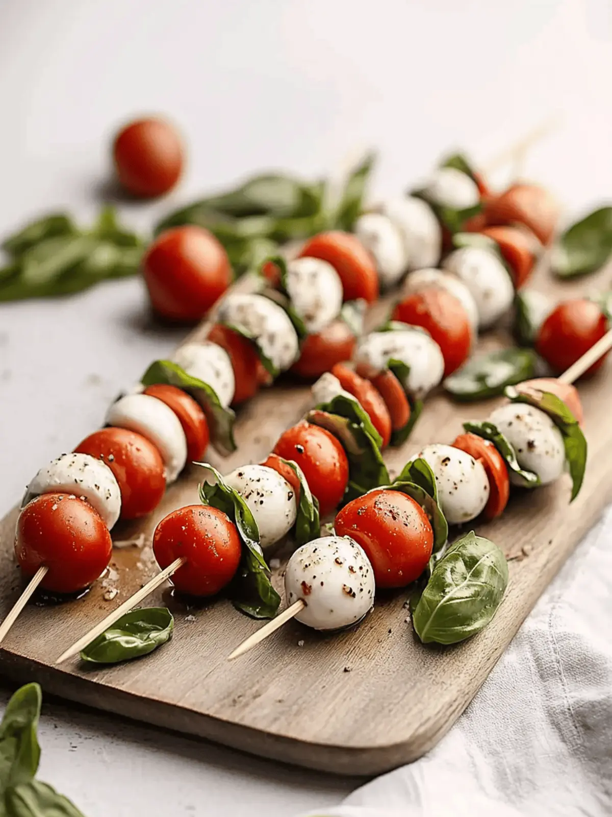 Easy Caprese Salad Skewers: Fresh Flavor on a Stick! 2 Easy Caprese Salad Skewers