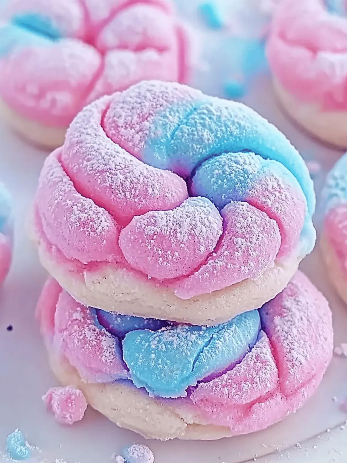 Cotton Candy Cookies