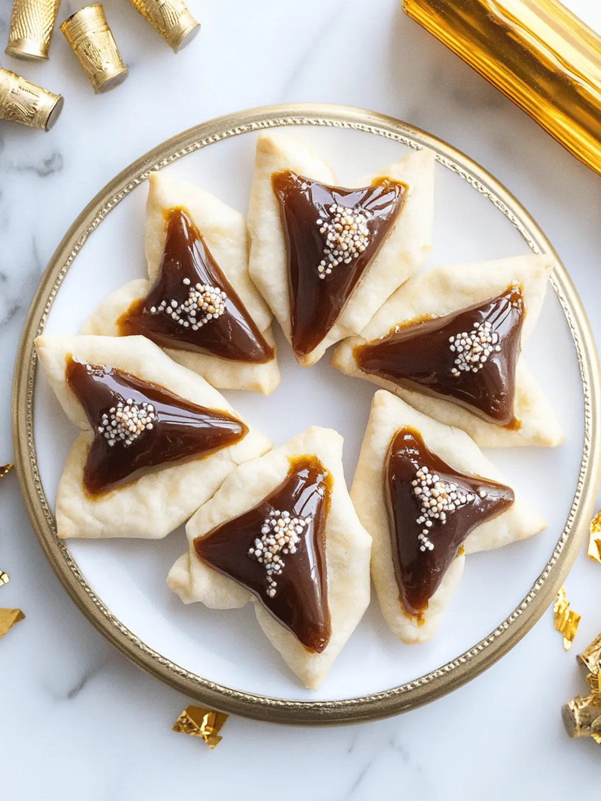 Indulge in Millionaire's Shortbread Hamantaschen Bliss 5 Millionaire’s Shortbread Hamantaschen