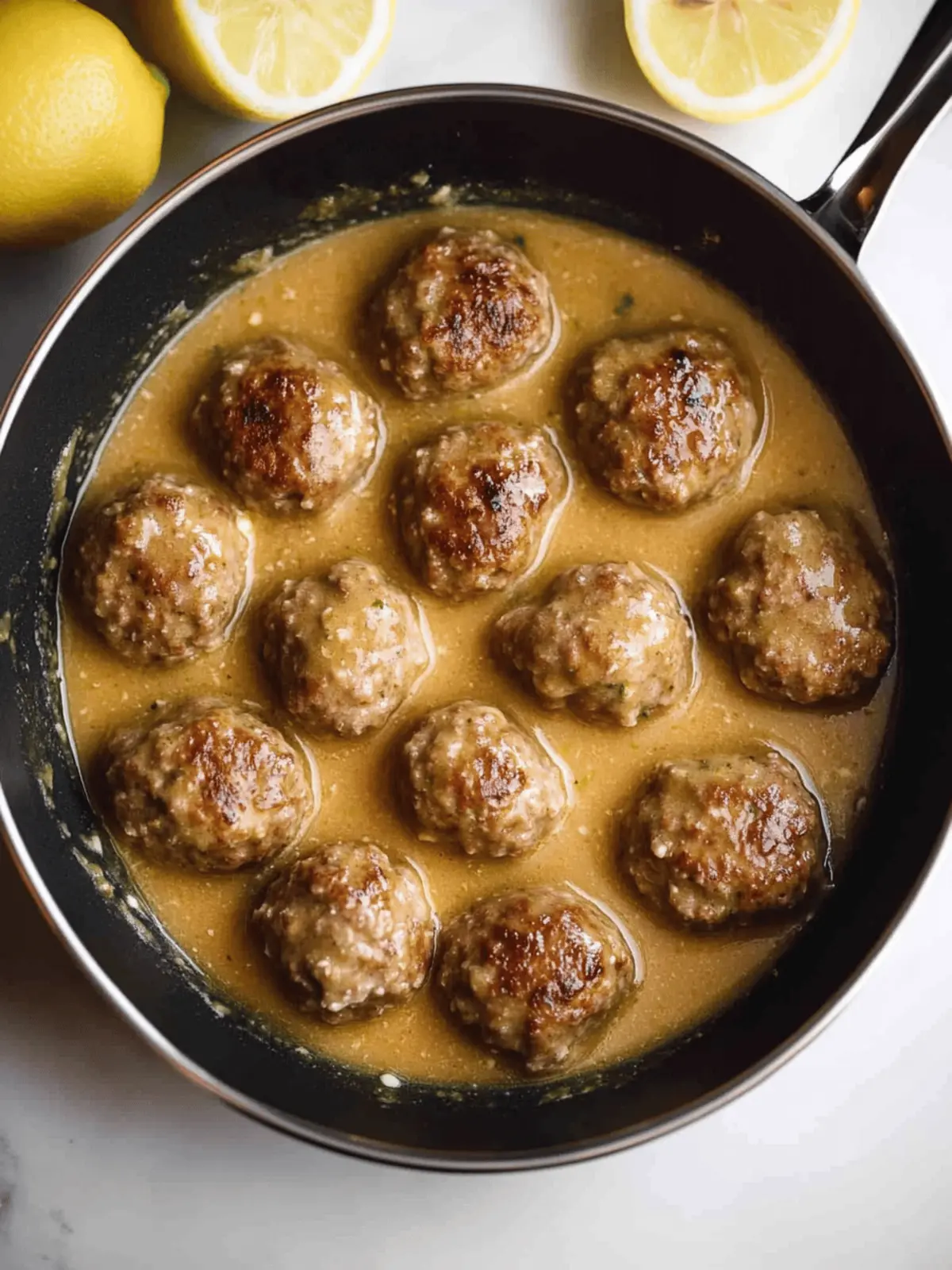 Mouthwatering Greek Keftedes: Meatballs in Lemon Sauce Delight 3 Meatballs In Lemon Sauce (Greek Keftedes)