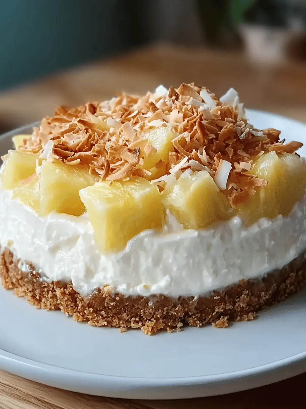 Coconut Pineapple Cheesecake