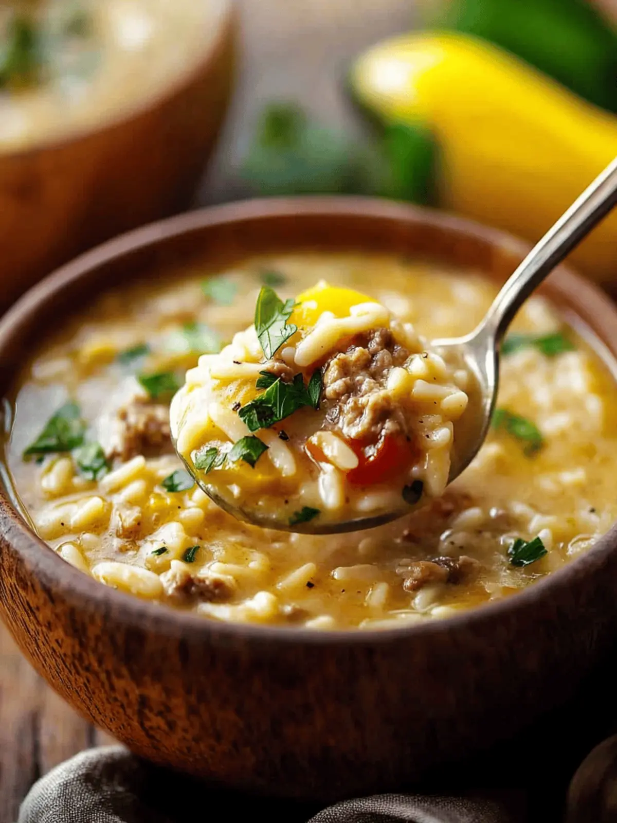 Hearty Orzo Stuffed Banana Peppers Soup for Cozy Nights 5 Orzo Stuffed Banana Peppers Soup
