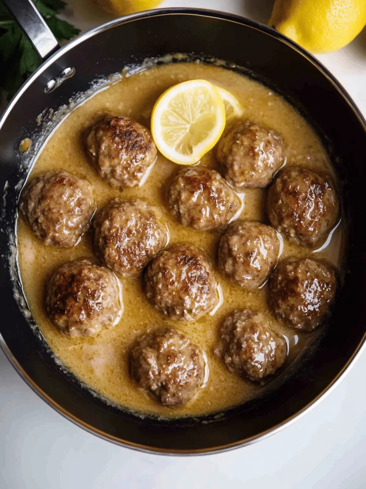 Mouthwatering Greek Keftedes: Meatballs in Lemon Sauce Delight 5 Meatballs In Lemon Sauce (Greek Keftedes)