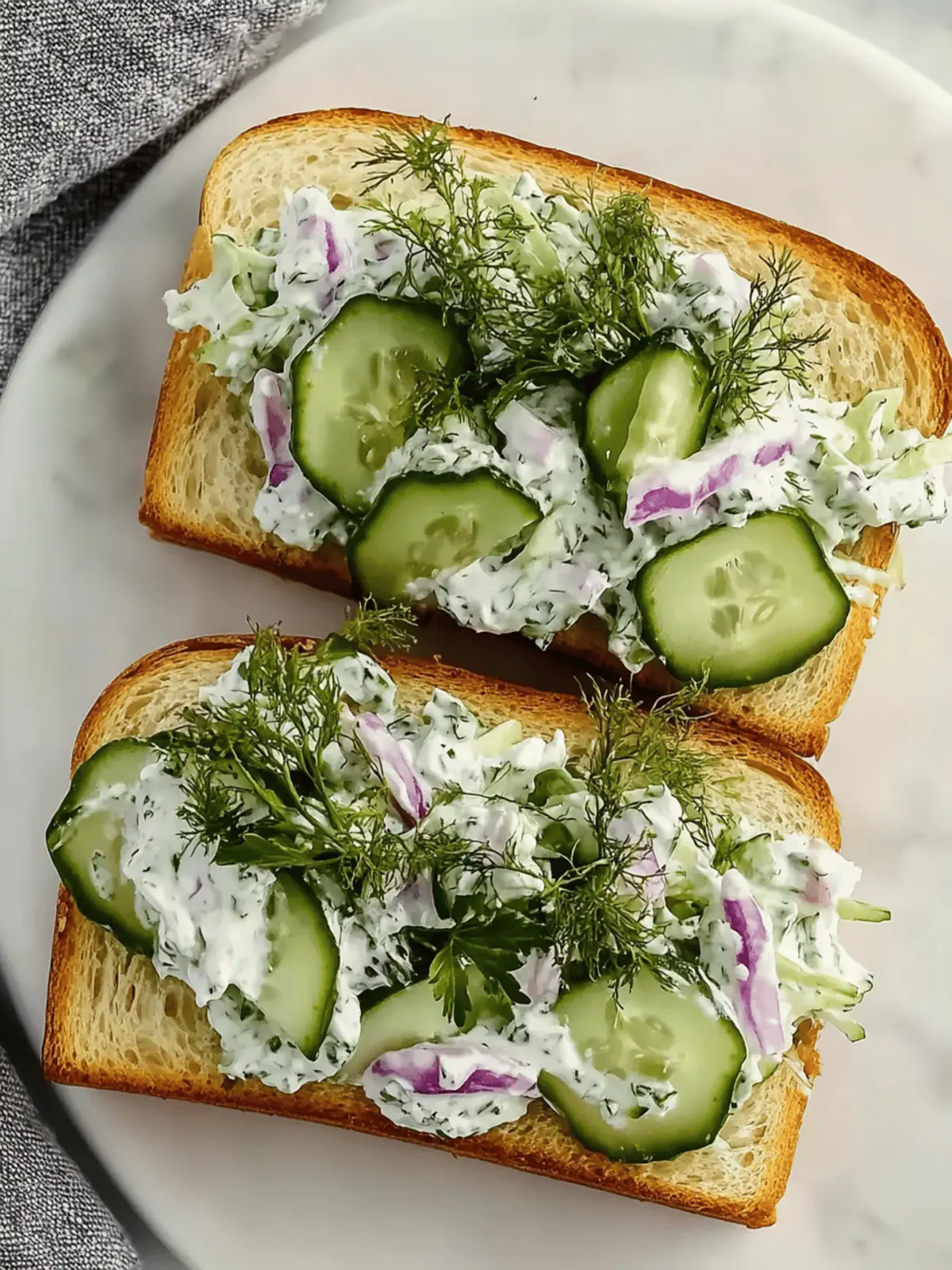 Crisp Cucumber Salad Sandwiches for a Refreshing Lunch Delight 2 Cucumber Salad Sandwiches