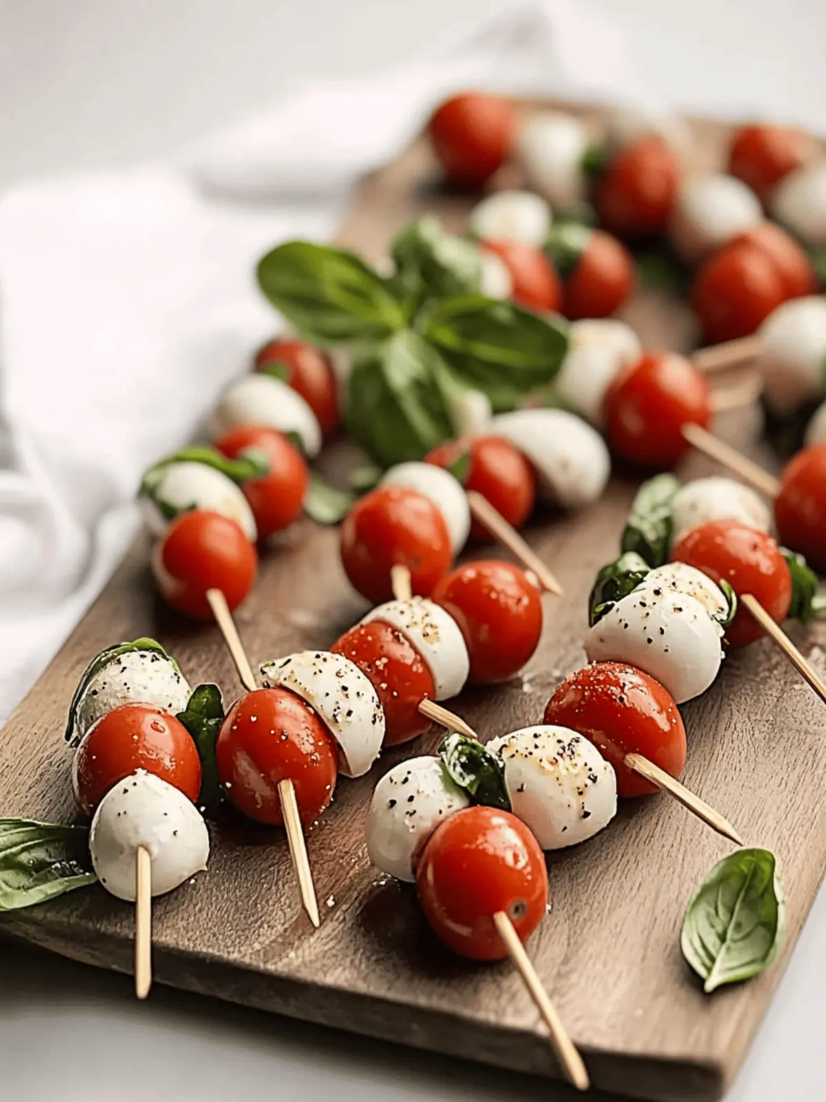 Easy Caprese Salad Skewers: Fresh Flavor on a Stick! 3 Easy Caprese Salad Skewers