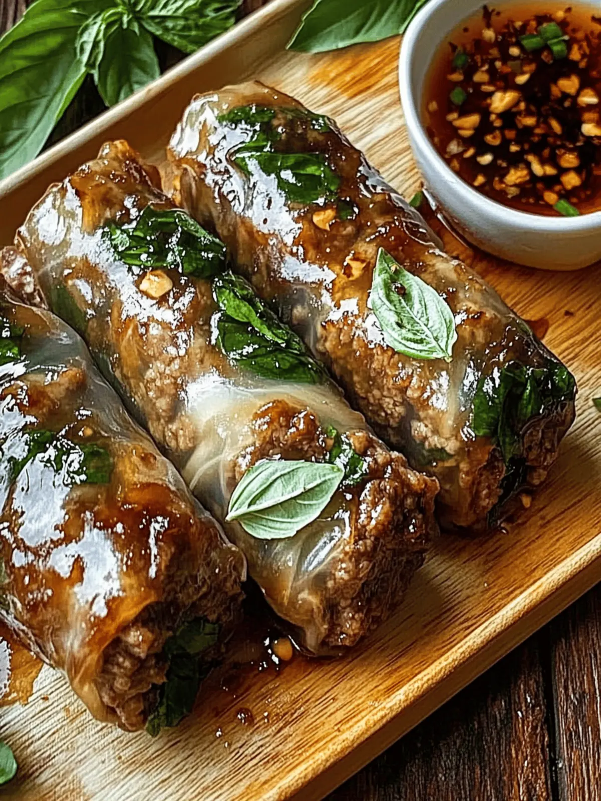 Thai Basil Beef Rolls That Will Wow Your Taste Buds 4 Thai Basil Beef Rolls