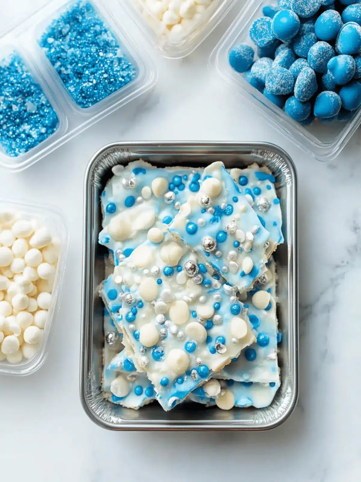 Easy White Chocolate Hanukkah Bark for Festive Celebrations 3 Easy White Chocolate Hanukkah Bark
