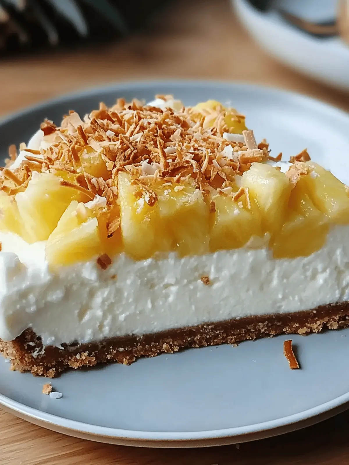 Coconut Pineapple Cheesecake