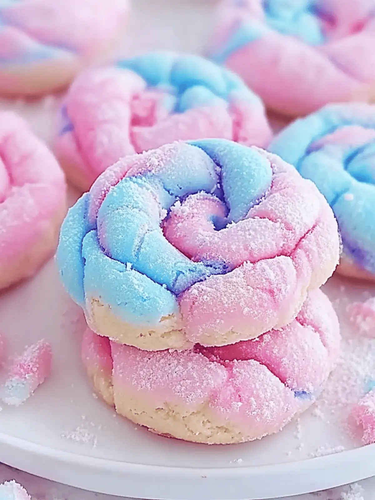 Cotton Candy Cookies