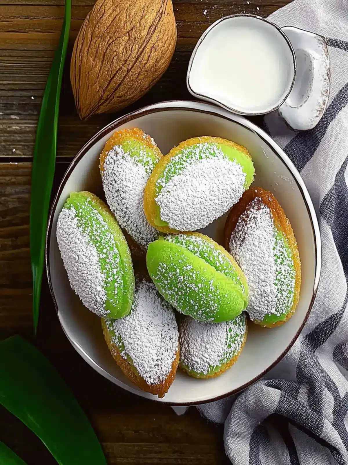 Pandan Coconut Madeleines: A Tropical Delight to Savor 4 Pandan Coconut Madeleines