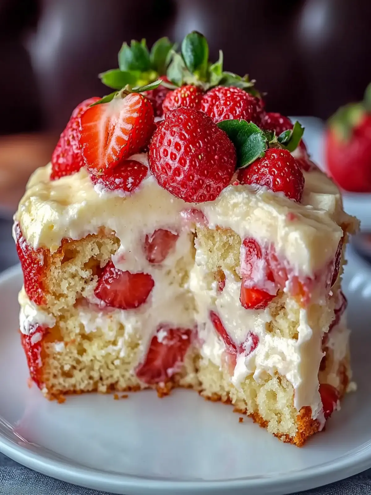 Strawberry Custard Delight Cake That Whisks You to Summer Bliss 5 Strawberry Custard Delight Cake