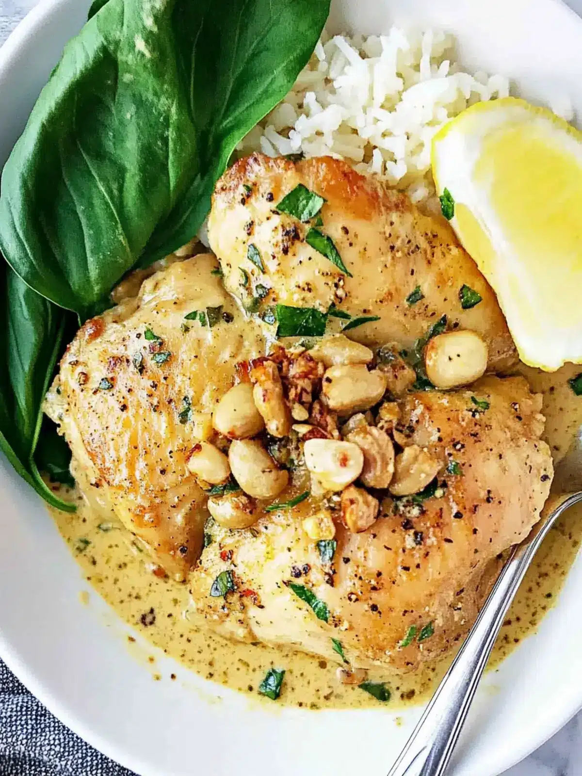 Creamy Garlic Chicken Thighs for a Cozy Dinner Night 2 Creamy Garlic Chicken Thighs