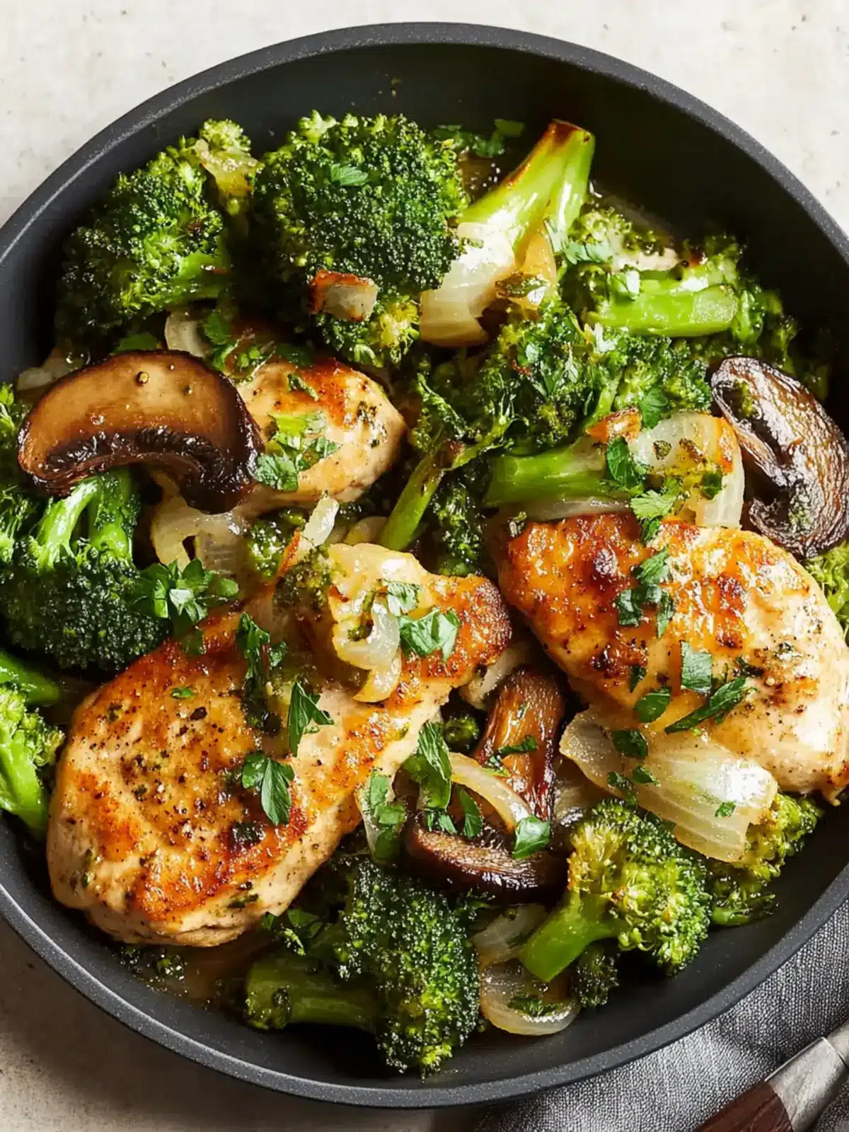 Cheesy Portobello Chicken Cutlets with Broccoli Bliss 2 Cheesy Portobello Chicken Cutlets with Broccoli