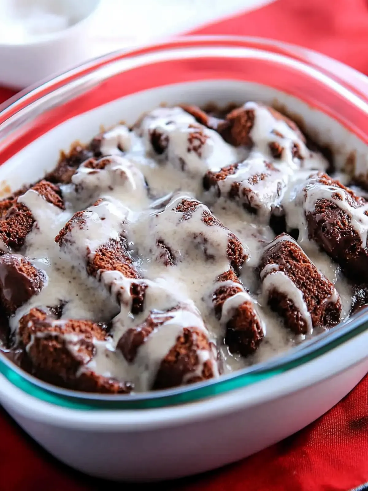 Decadent Peppermint Chocolate Bread Pudding to Warm Your Heart 4 Peppermint Chocolate Bread Pudding