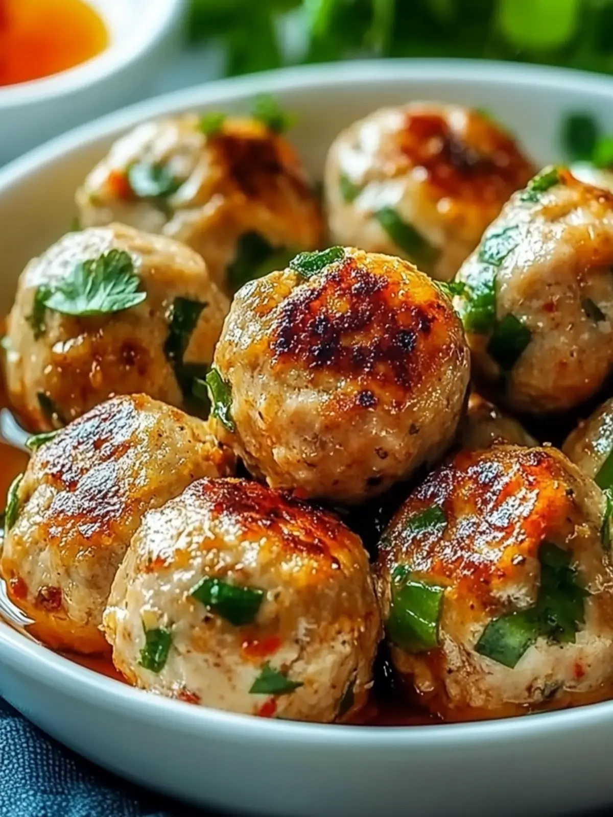 Indulge in Flavorful Thai Baked Chicken Meatballs Today 2 Thai Baked Chicken Meatballs