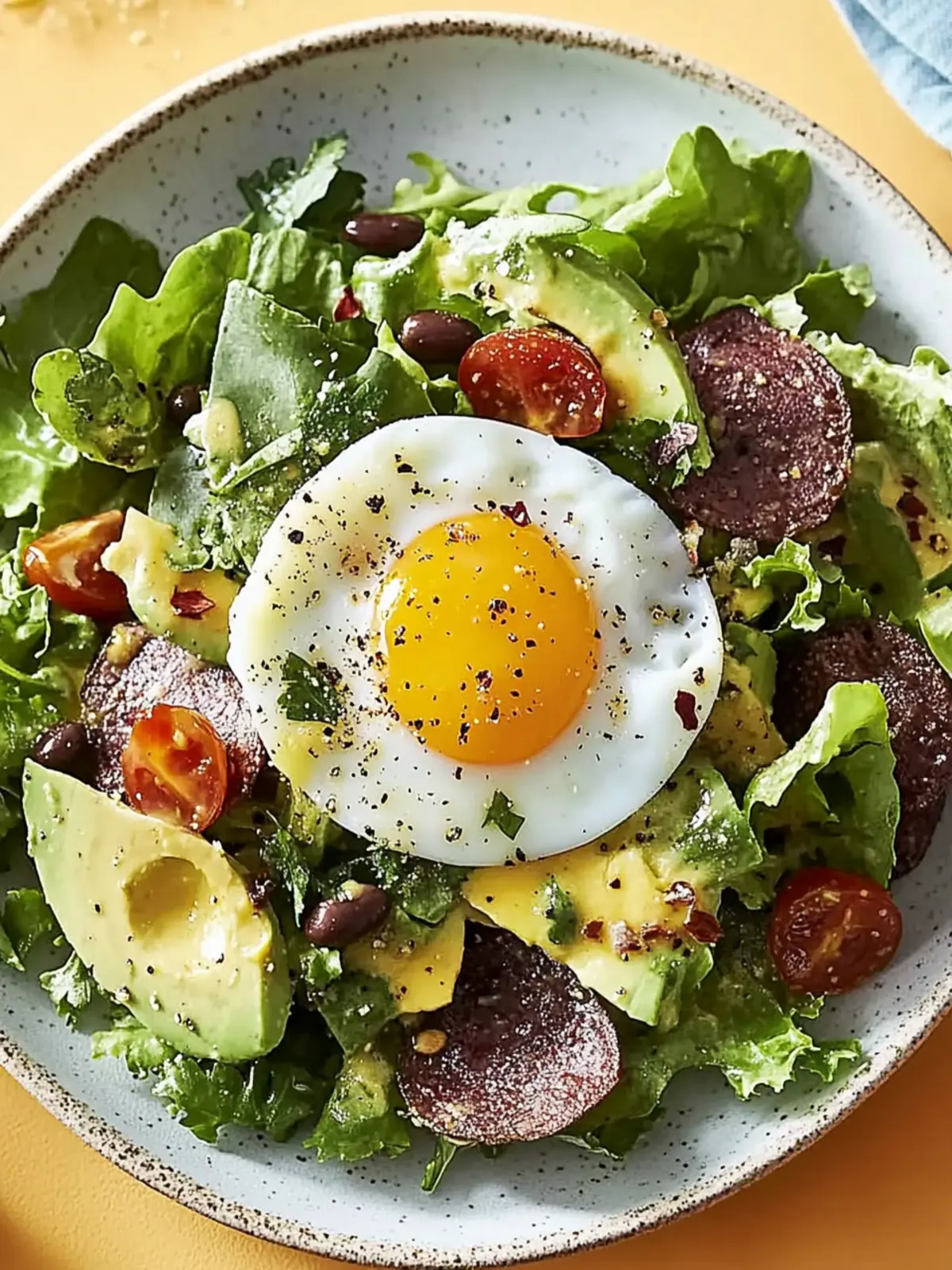 Energizing Breakfast Salad with Egg for a Fresh Start 2 Breakfast Salad with Egg