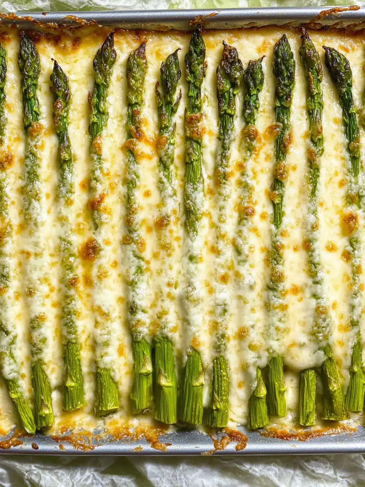 Irresistibly Cheesy Baked Asparagus - A Kid-Approved Favorite 5 Cheesy Baked Asparagus