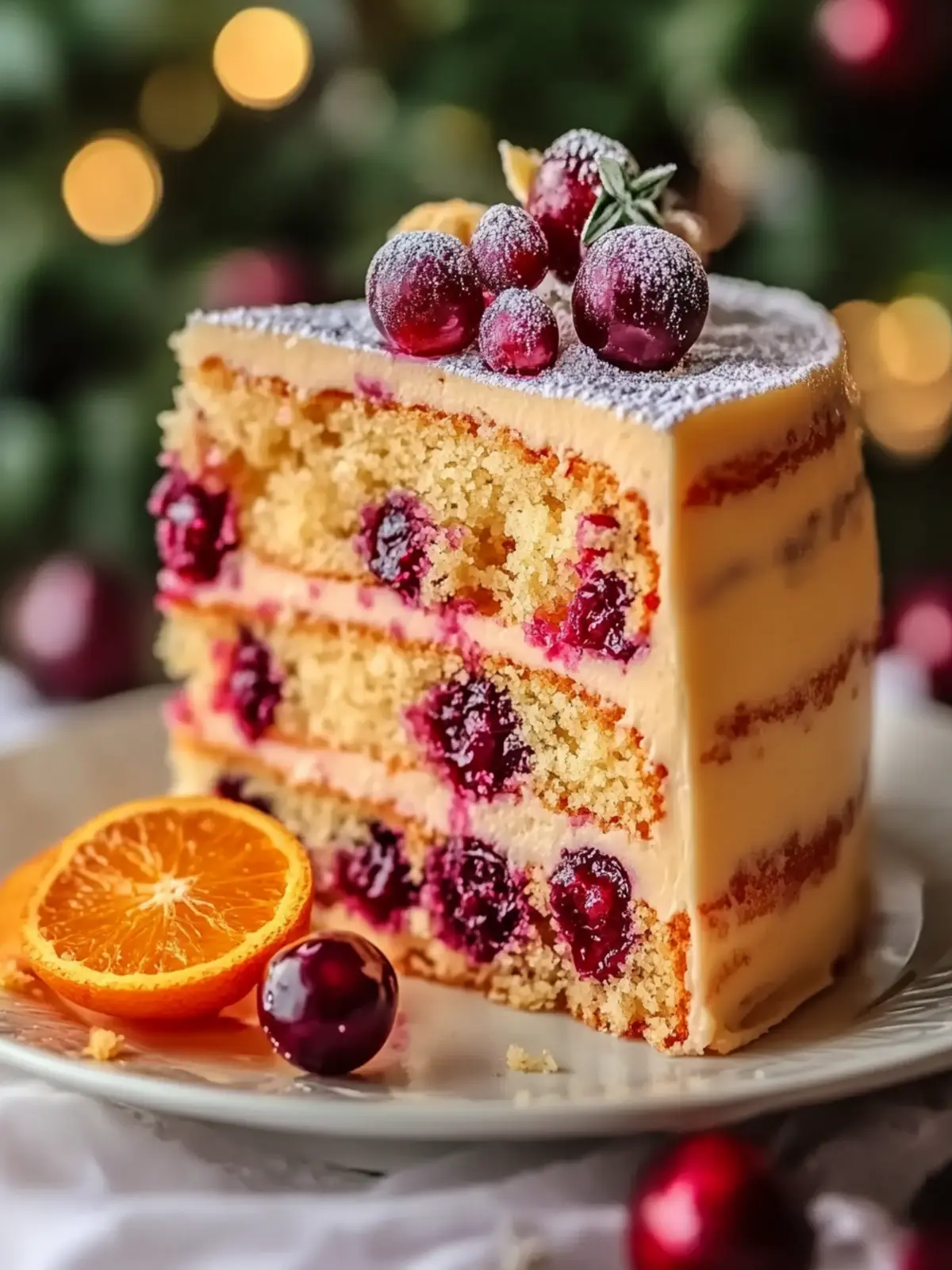 Cranberry Orange Layer Cake: Celebrate with Citrus Bliss 3 Cranberry Orange Layer Cake