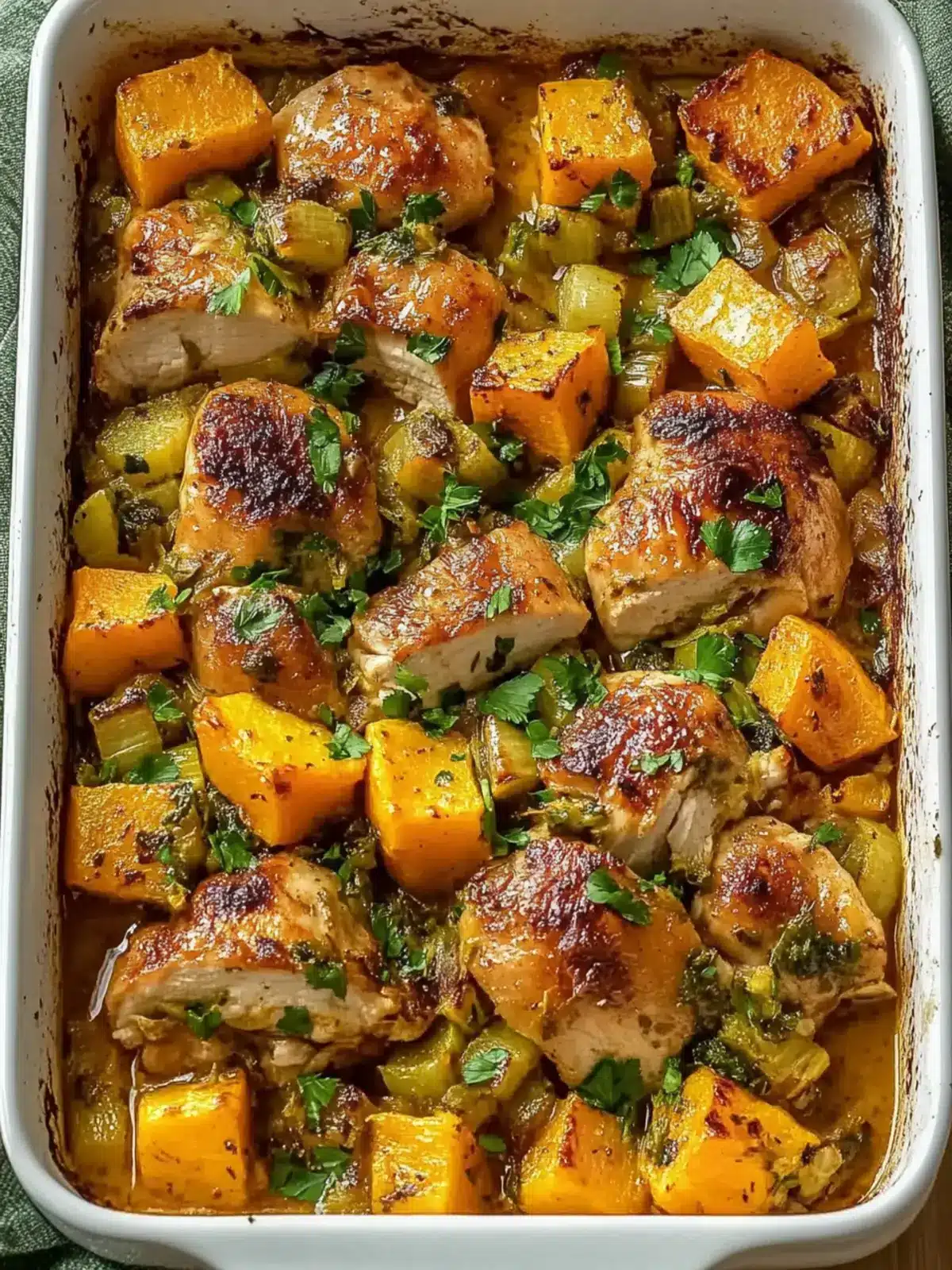 Roasted Chicken Leek and Butternut Squash Bake for Cozy Nights 3 Roasted Chicken Leek and Butternut Squash
