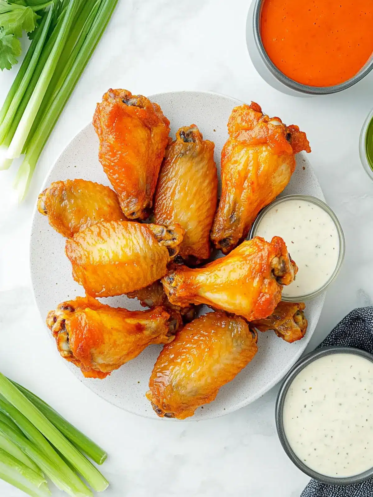 Crispy Baked Buffalo Wings That Everyone Will Crave! 4 Crispy Baked Buffalo Wings