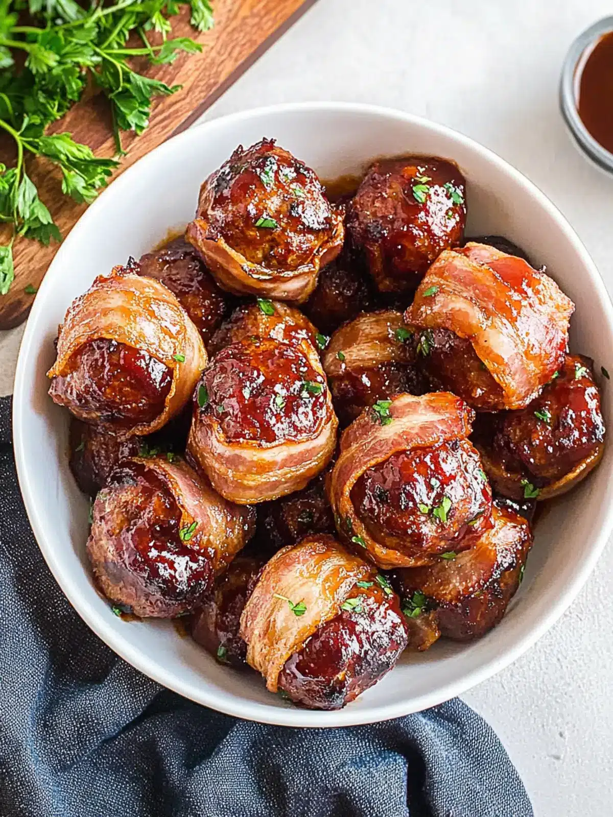 BBQ Bacon Wrapped Meatballs: Your New Game Day Essential 2 BBQ Bacon Wrapped Meatballs