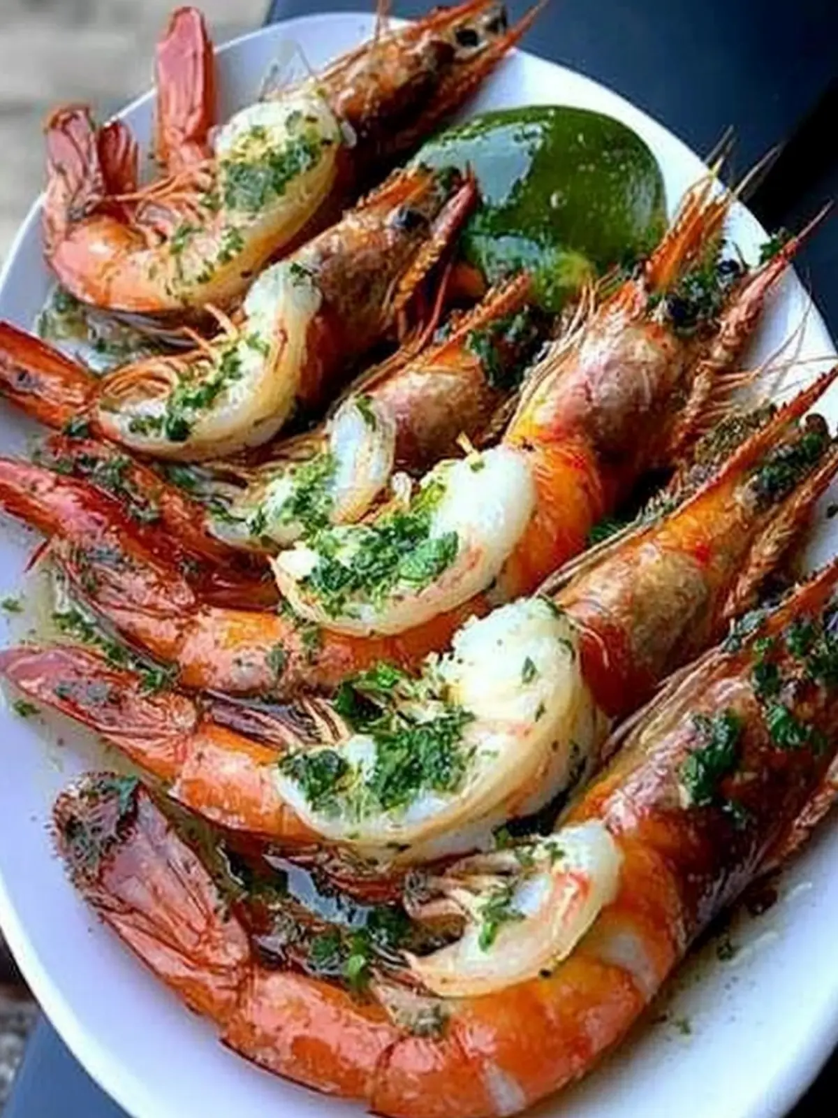 Savory Shrimp a la Marketman: Grilled Prawns with Garlic Butter 4 Shrimp/Prawns a la Marketman