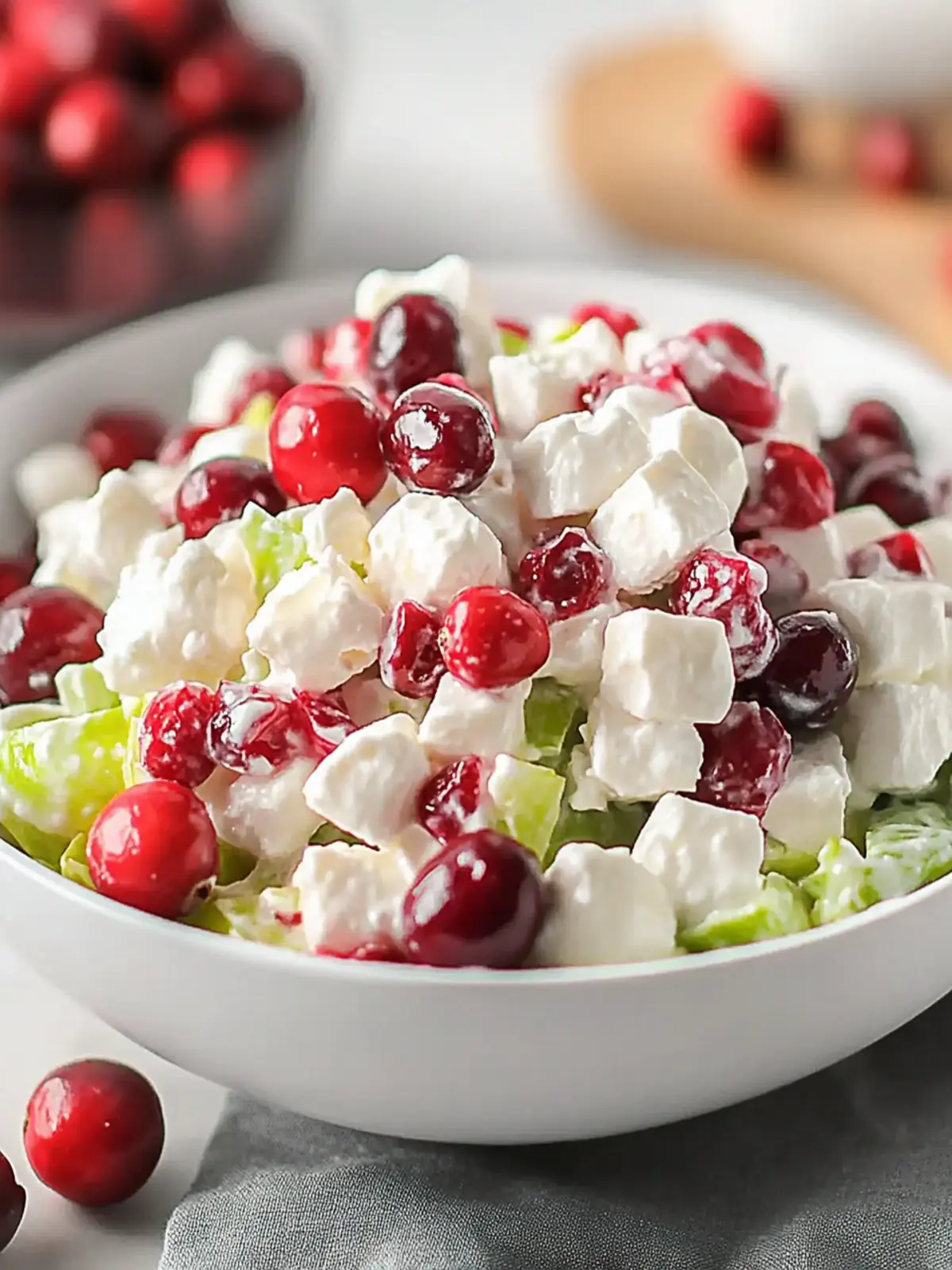 Delicious Cranberry Salad with Honeycrisp Apples and Yogurt Dressing 5 Cranberry Salad