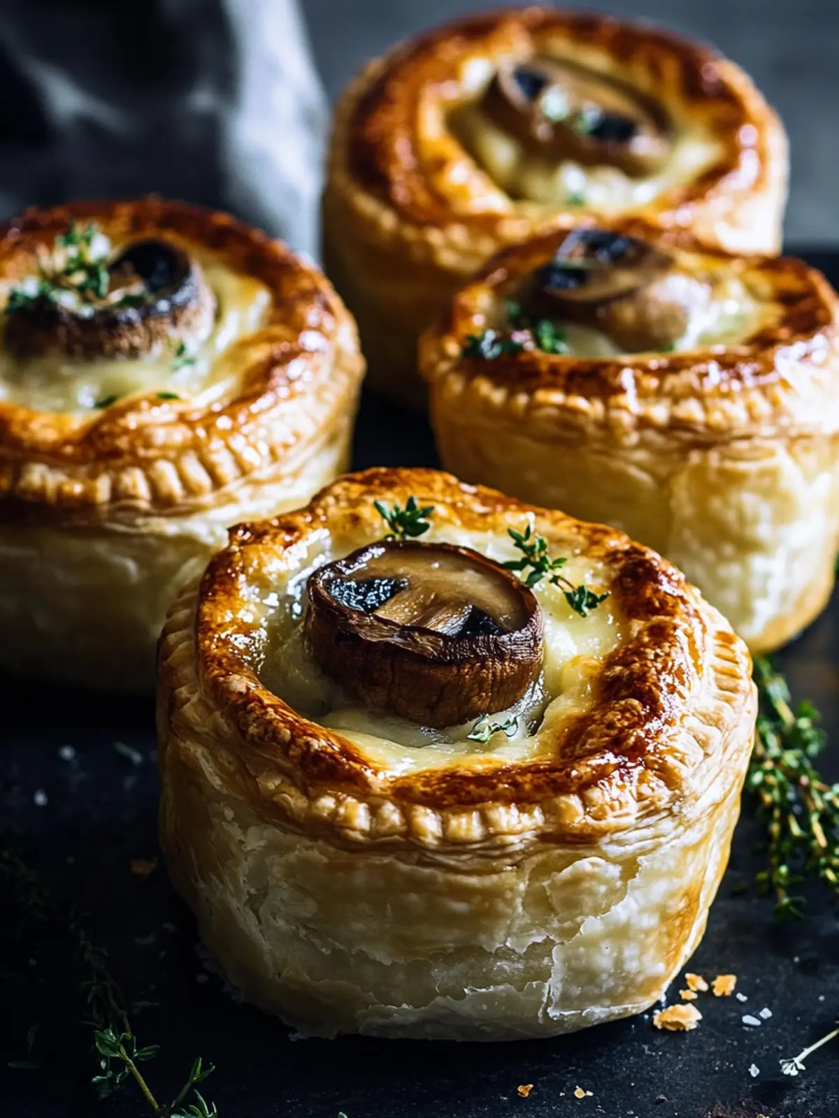 Irresistible Mini Mushroom & Gruyère Pot Pies for Cozy Nights 5 Mini Mushroom & Gruyère Pot Pies