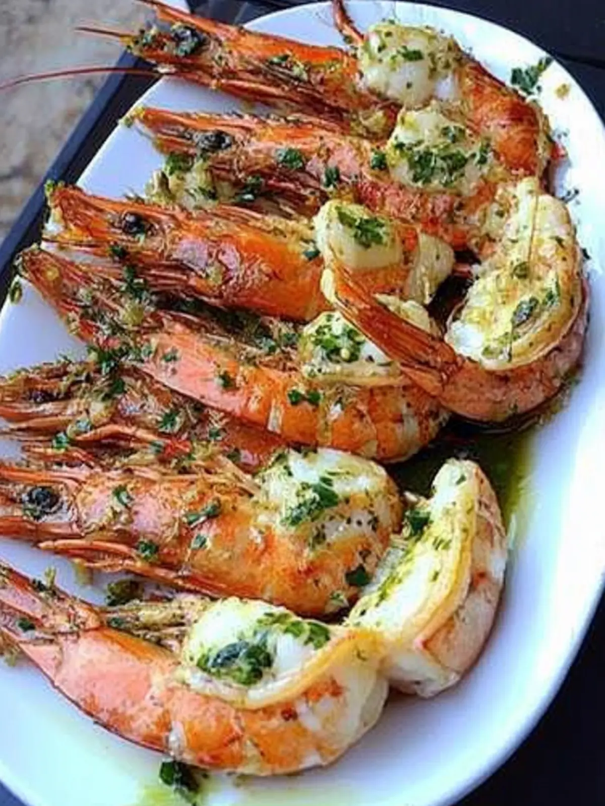 Savory Shrimp a la Marketman: Grilled Prawns with Garlic Butter 3 Shrimp/Prawns a la Marketman