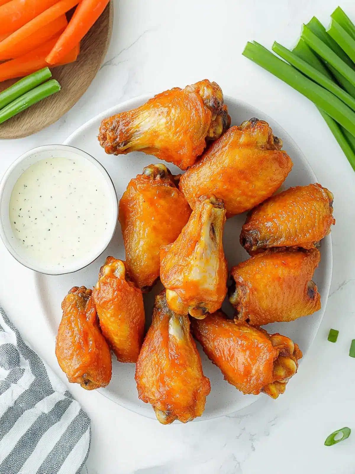 Crispy Baked Buffalo Wings That Everyone Will Crave! 2 Crispy Baked Buffalo Wings